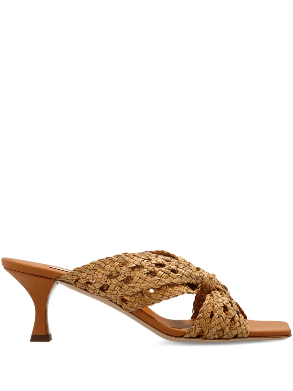 Плетеные мюли Casadei, нейтральный
