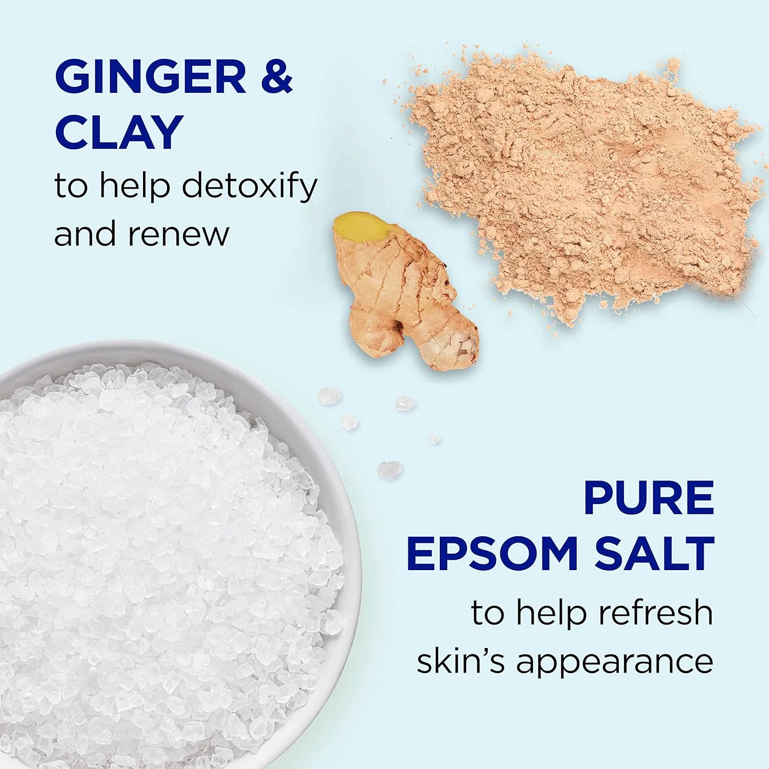Соль для ванн «Pure Epsom Salt» с имбирем и глиной от Dr Teal's Dr Teal'S — фото 2