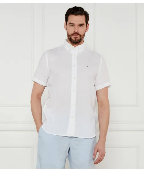 

Льняная рубашка Regular fit Tommy Hilfiger, белый