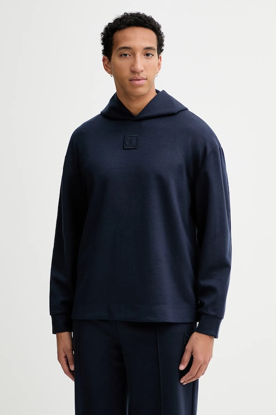Толстовка из смесовой шерсти Calvin Klein, темно-синий