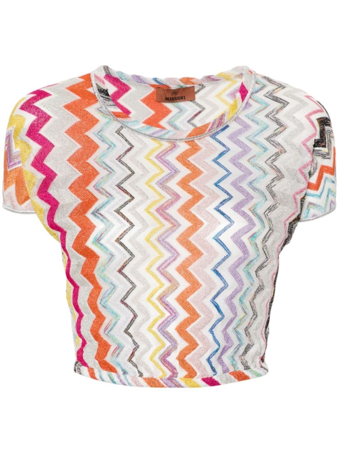 

Missoni шевронный трикотажный укороченный топ, белый