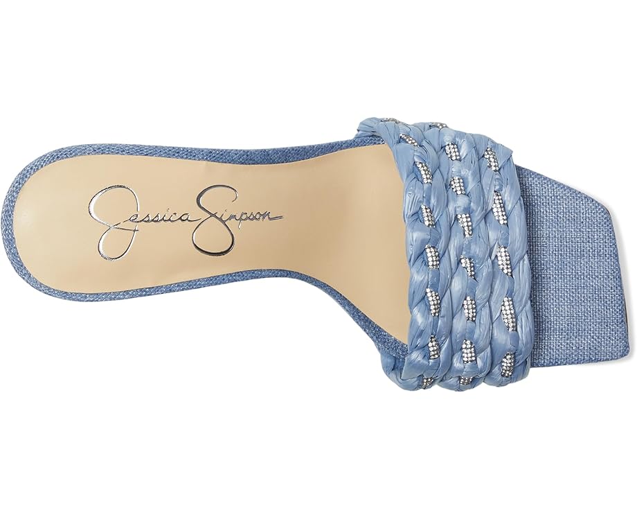 Туфли Jessica Simpson Kasova Braided Heeled Sandals, цвет Denim Blue/Clear — фото 2