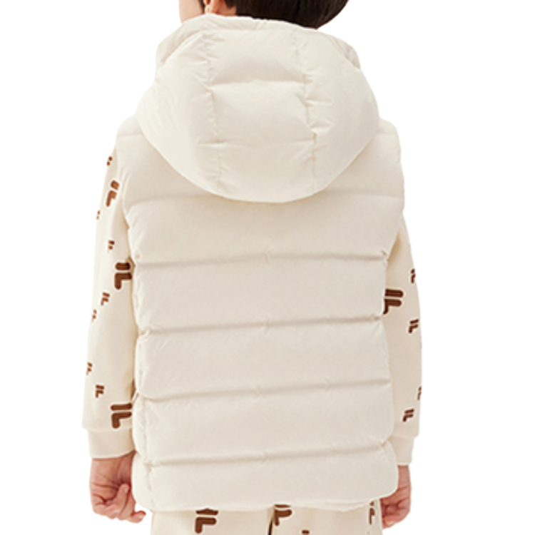 Пуховый жилет Classic Lifestyle для детей от 3 до 7 лет Fila Kids, standard белый — фото 4