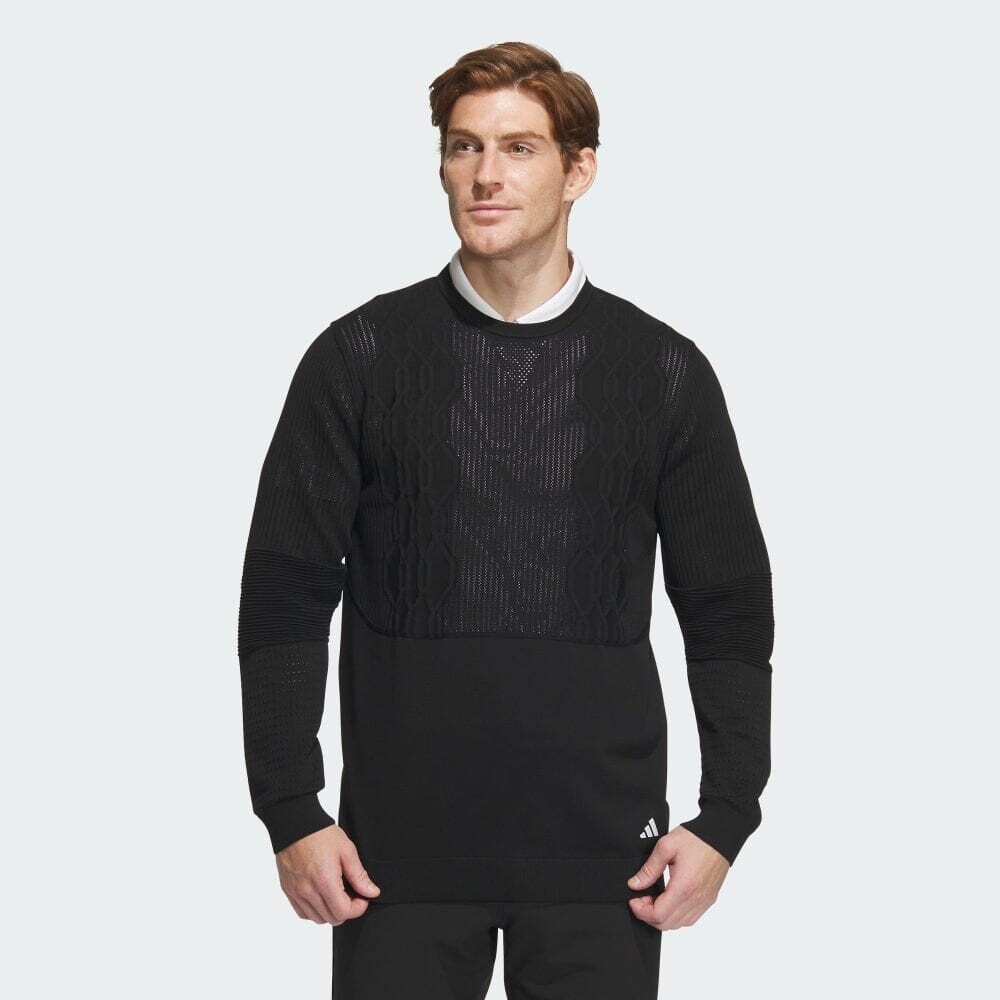 

Свитер Adidas ULT365 PRIMEKNIT cable sweater, черный