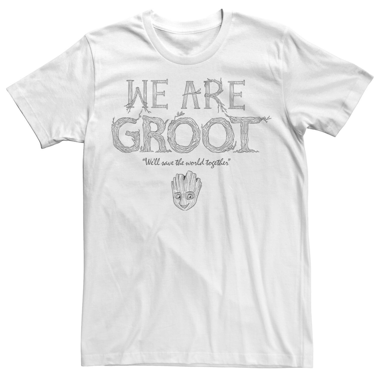 

Мужская футболка с рисунком We Are Groot ко Дню Земли Marvel