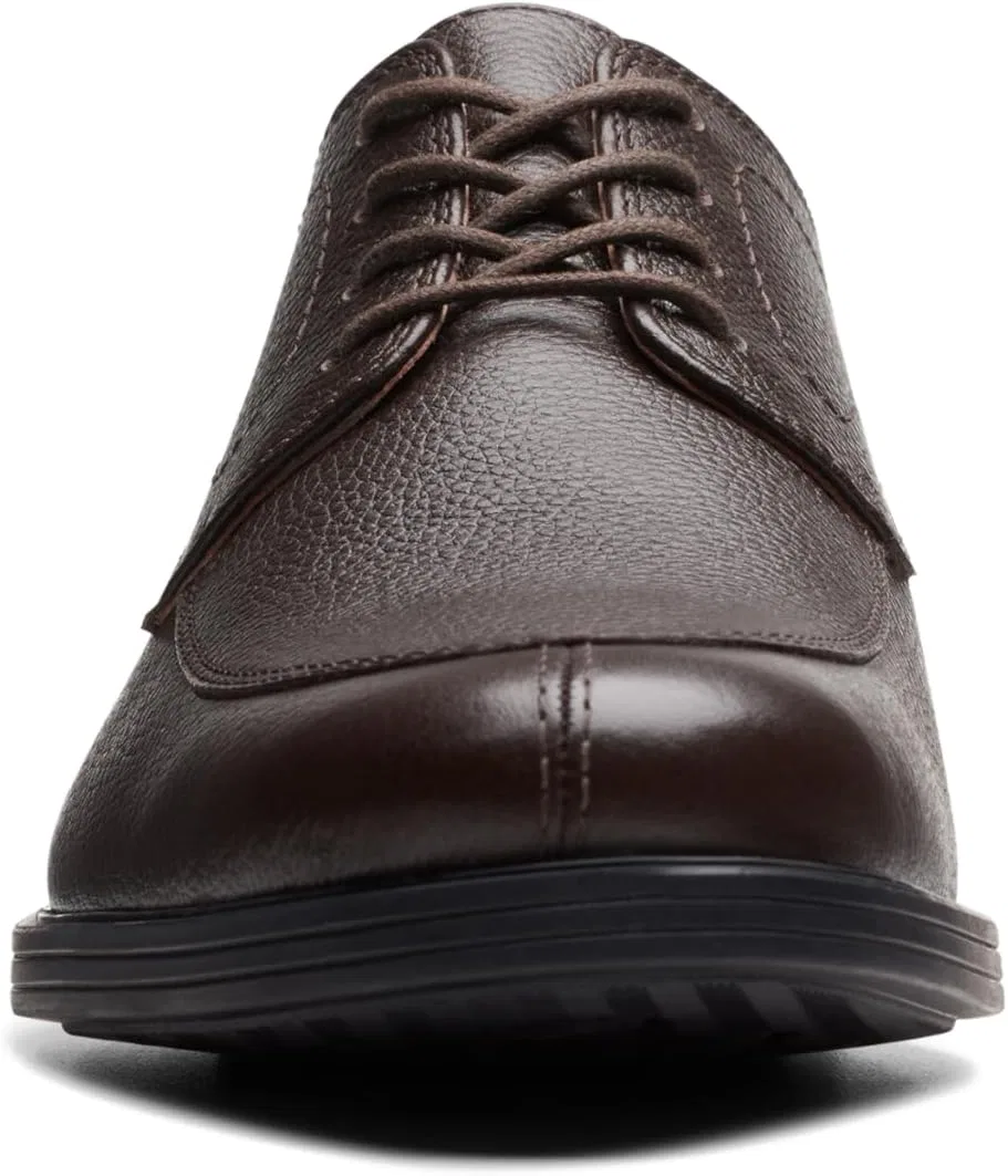 Туфли Clarks Men's Whiddon Oxford Apron, Hammered Leather Dark Brown — фото 4