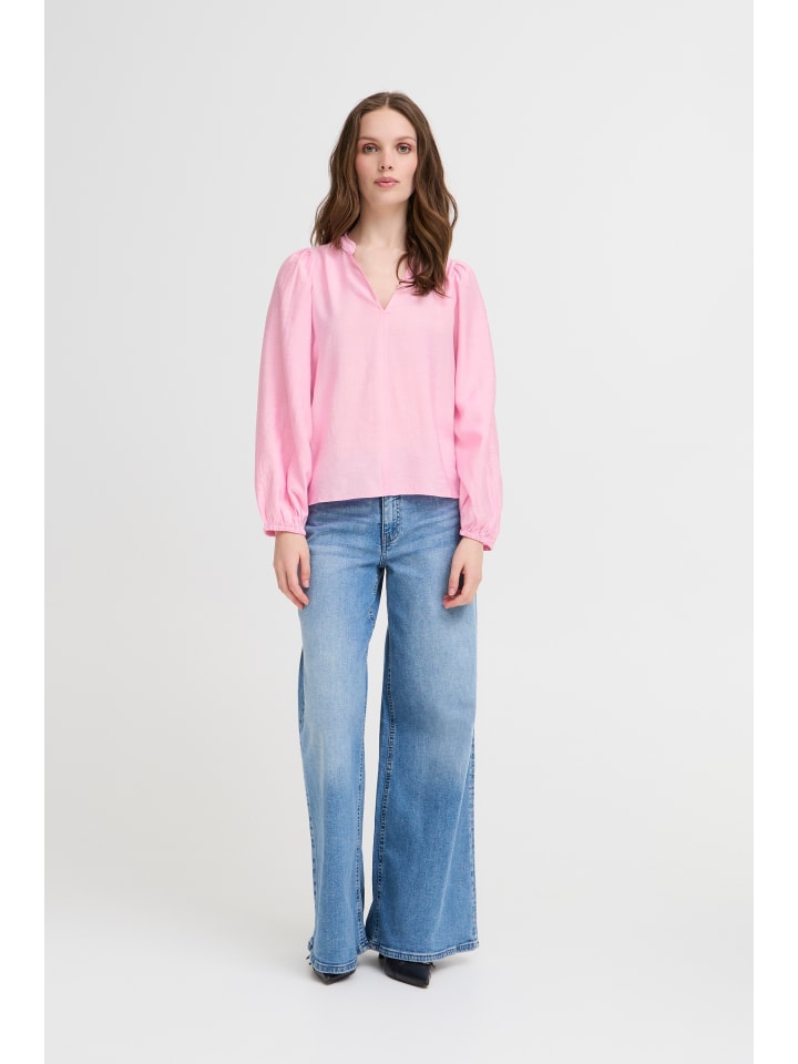 

ICHI Блузка с длинными рукавами IXWILMA, стандартный крой, цвет «Камео-розовый»