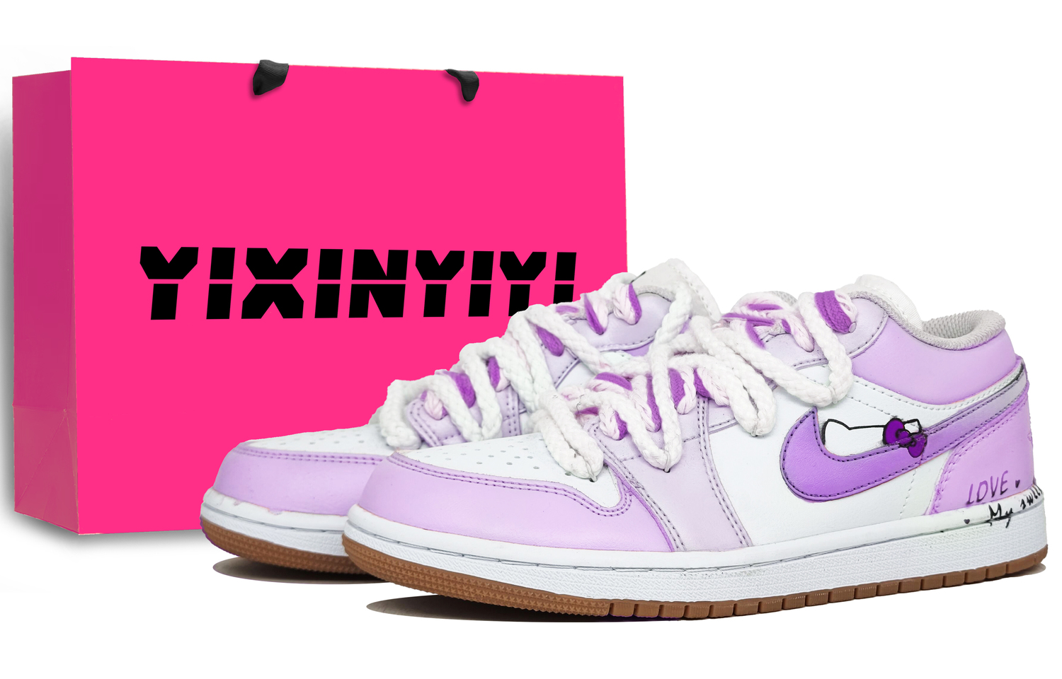 

Детские баскетбольные кроссовки Air 1 Grade School Jordan, лаванда