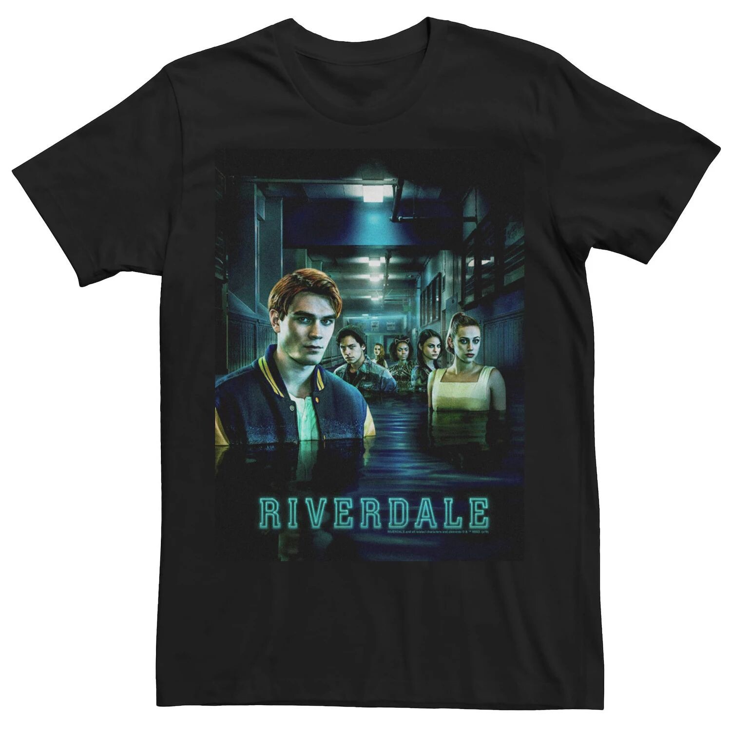 

Мужская футболка с плакатом Riverdale Hallway Flood Licensed Character