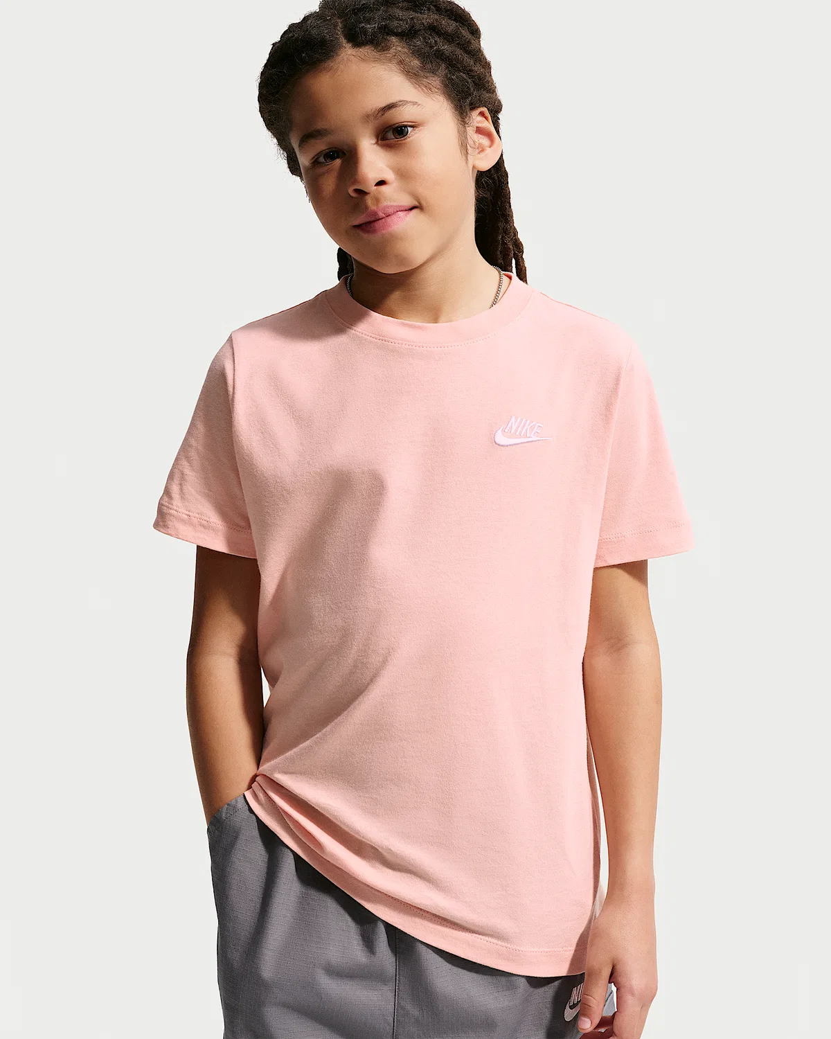 Детская футболка Nike Sportswear, Arctic Orange/White