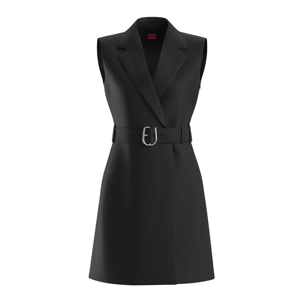 

Платье HUGO Komea 10233791 01 sleeveless short, черный