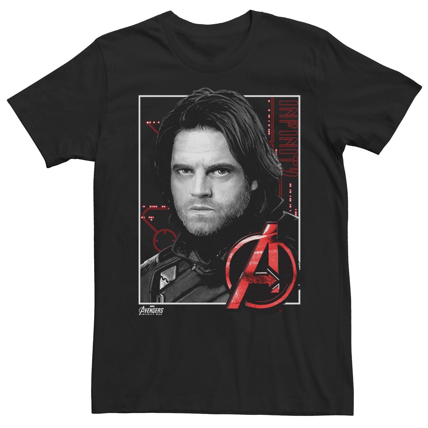 

Мужская футболка Bucky «Мстители: Война бесконечности» Licensed Character