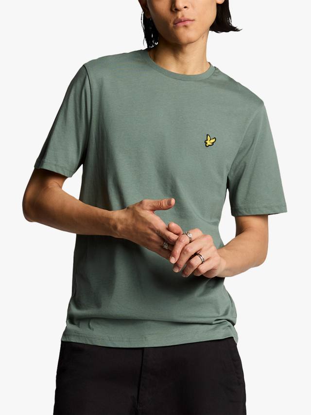

Хлопчатобумажная футболка обычного покроя с коротким рукавом Lyle & Scott, цвет Green Mercurial