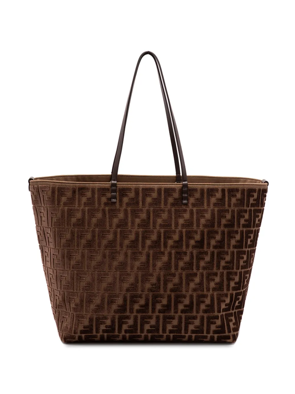 

Сумка-тоут с логотипом FENDI, коричневый