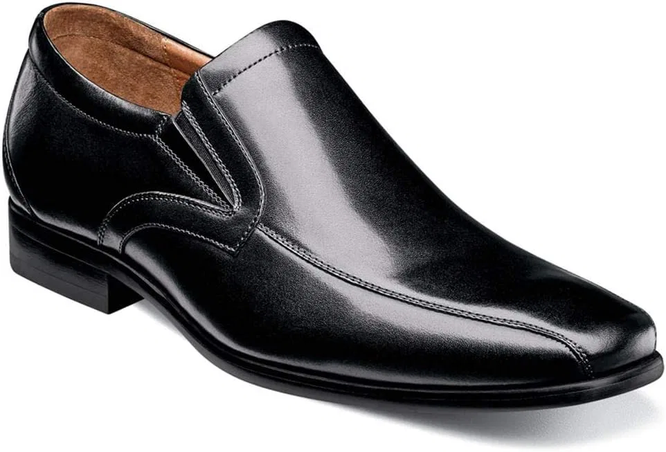 Slip-On Bike Toe Postino by Florsheim, Black Smooth