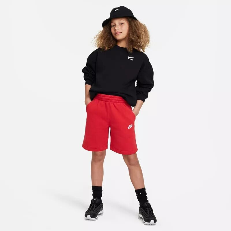 Флисовые шорты из френч терри Nike All Kids Fit Sportswear Club — фото 2