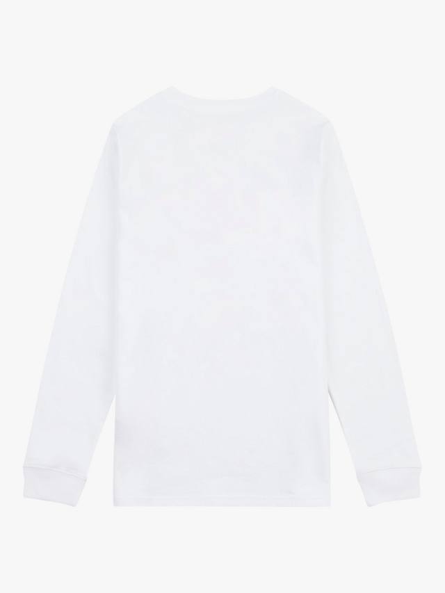 Детская футболка с логотипом с длинными рукавами New Balance, Bright White — фото 2