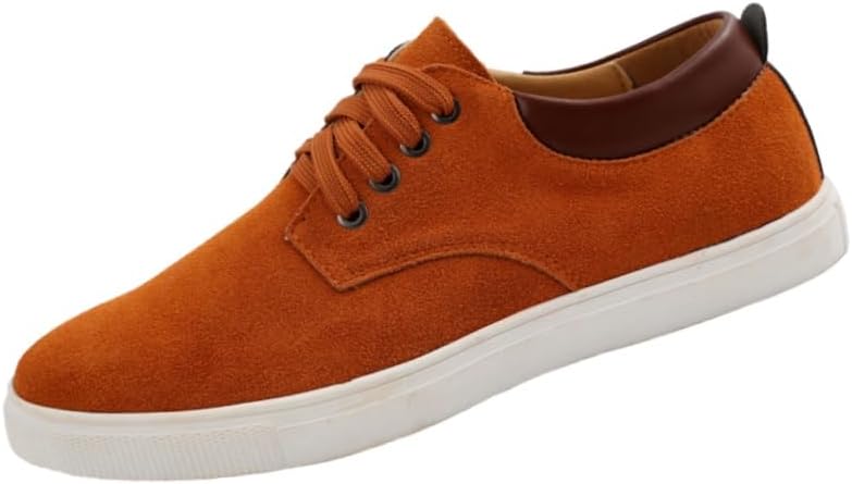 

Мужские повседневные спортивные кроссовки большого размера на плоской подошве с верхом из полиуретана и противоскользящей резиновой подошвой, подходят для поездок на работу, активного отдыха и повседневного использования Clolinde, светло-коричне...