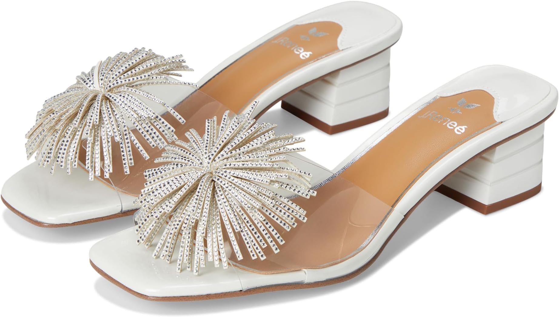 Туфли J. Renee Ozara, Clear/White