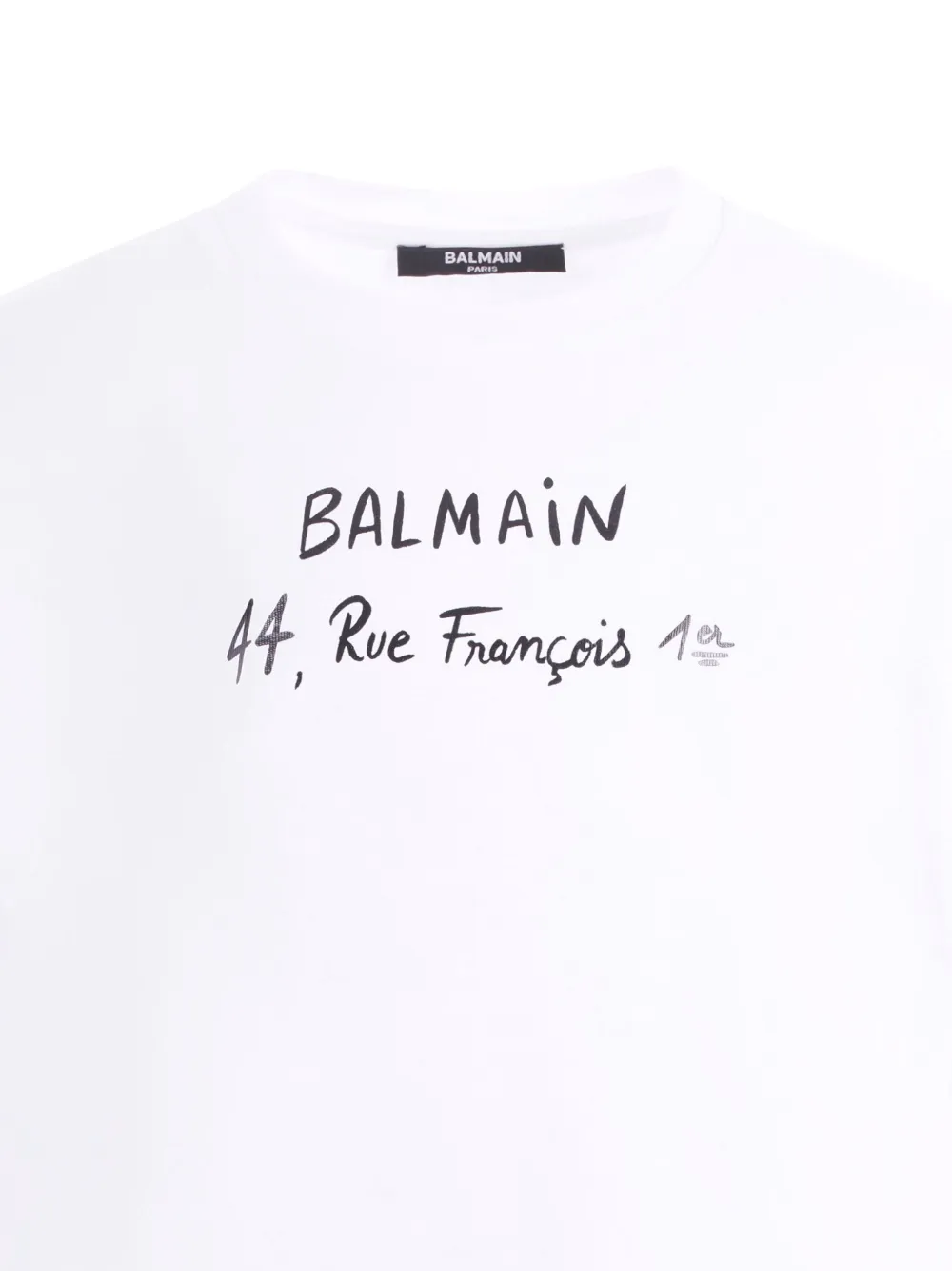 Футболка с короткими рукавами и принтом-логотипом Balmain Kids, белый — фото 3