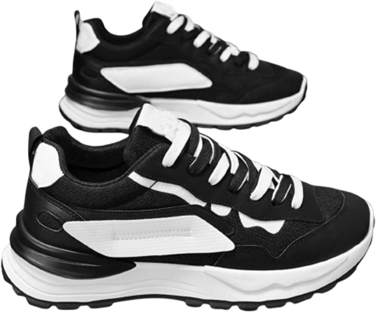 

Мужские кроссовки для бега, мужские кеды с амортизационной поддержкой, мужские теннисные кроссовки для ходьбы и спортивного повседневного ношения Generic, черный