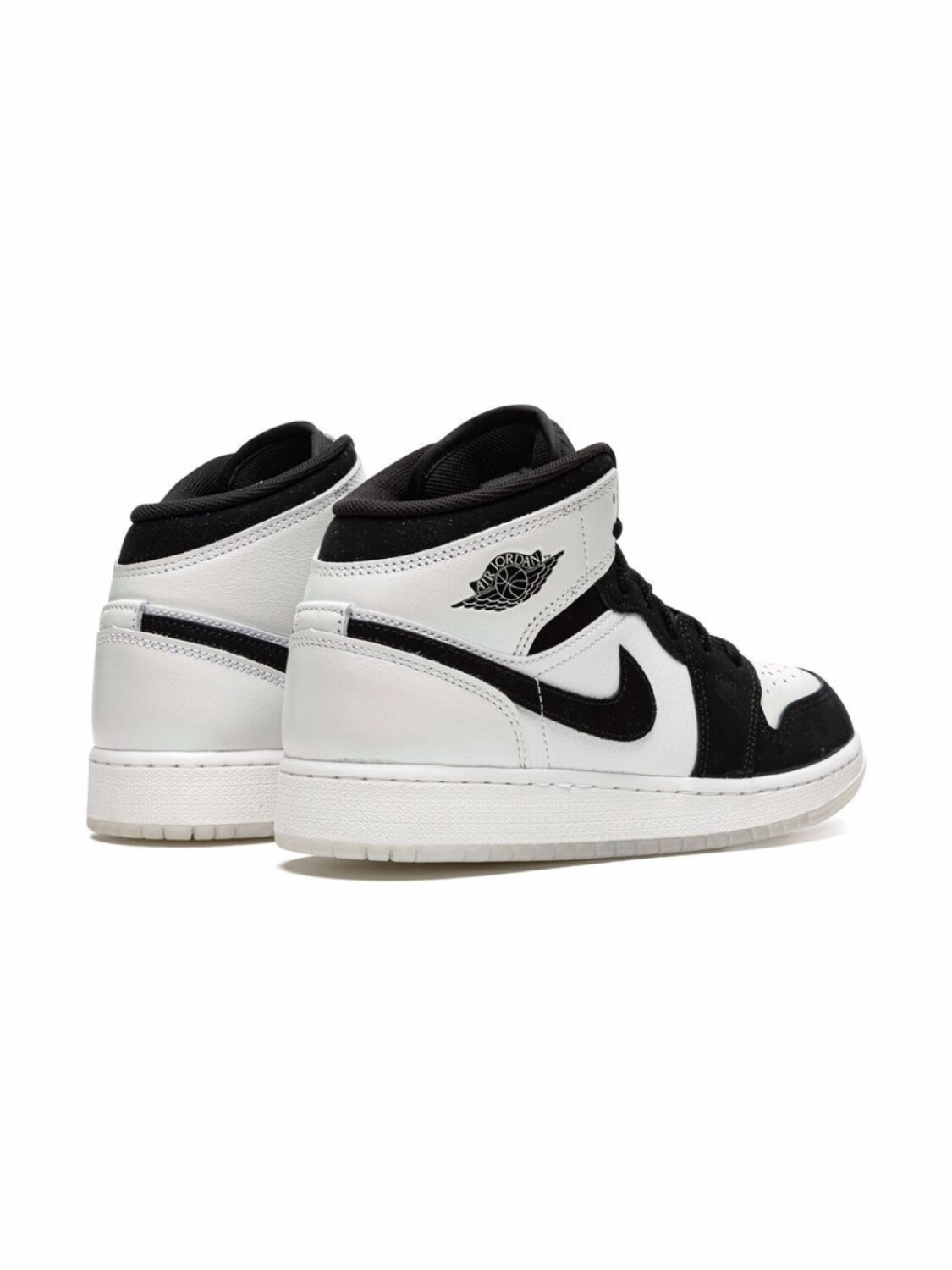Кроссовки Air Jordan 1 Mid SE Diamond Shorts Jordan Kids, белый — фото 3