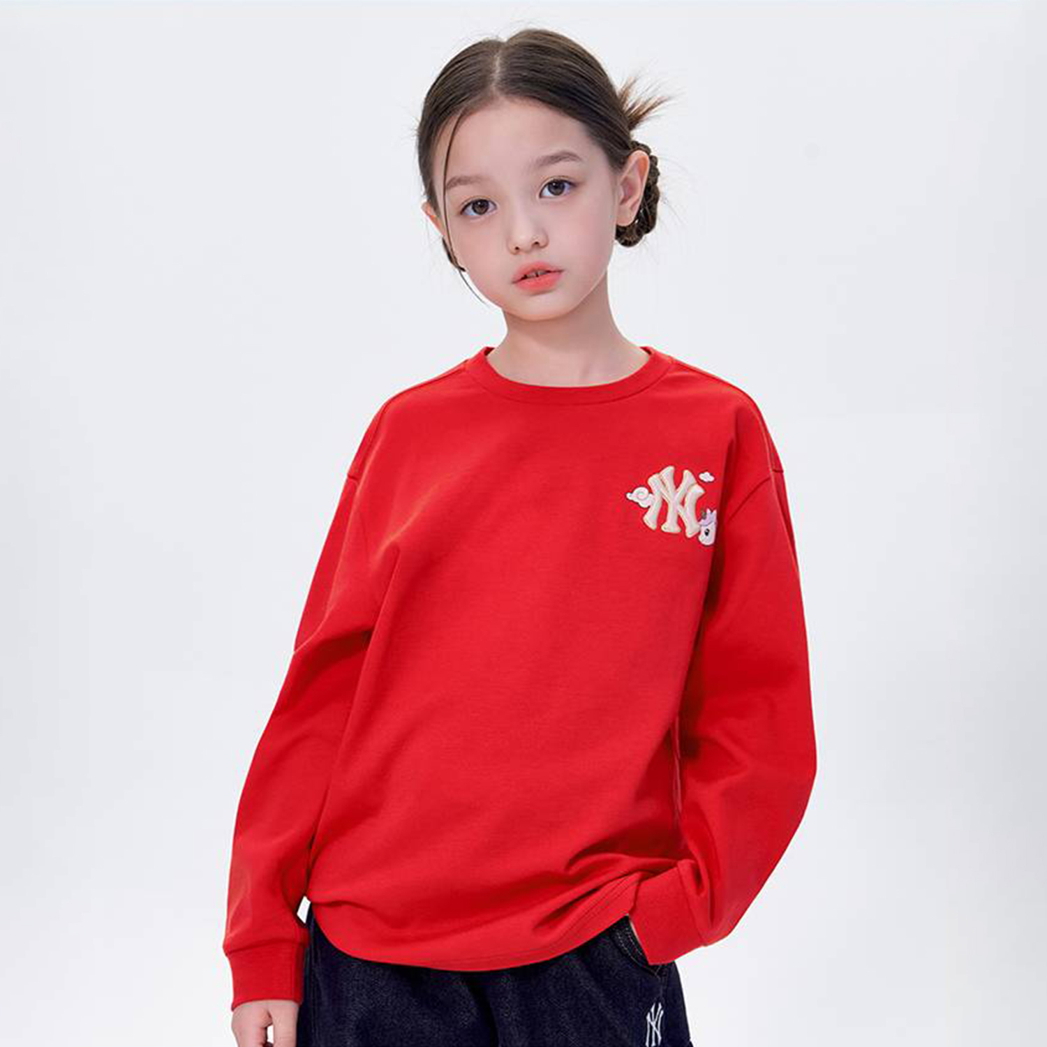Толстовка New York Yankees SS26 для детей от 3 до 7 лет Mlb Kids, красный — фото 4