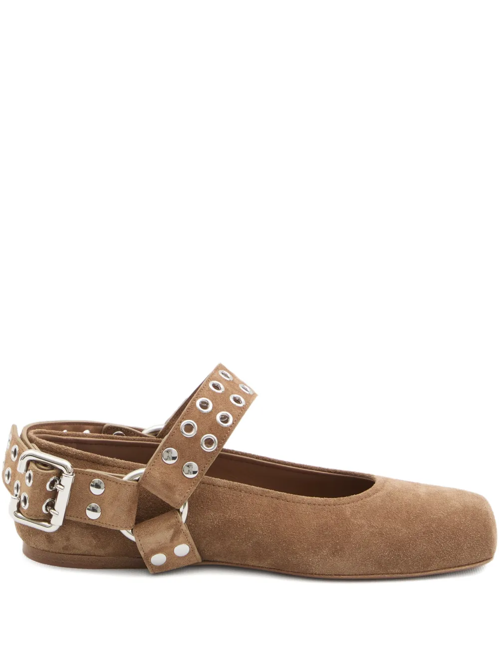 Балетки Umber с пряжкой Alaïa, коричневый
