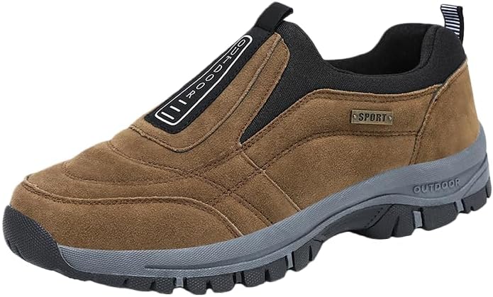 

Дышащие трекинговые ботинки для мужчин с нескользящей подошвой - идеально подходят для прогулок на свежем воздухе, альпинизма, модные и подходят для любого сезона Hchctry, коричневый