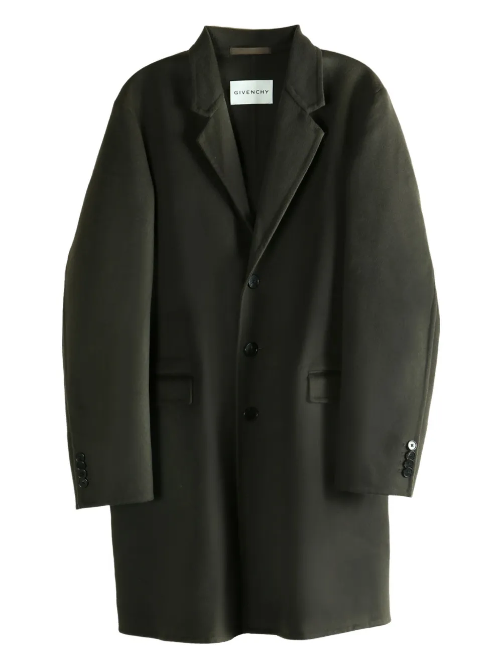 

Однобортное пальто Givenchy, зеленый