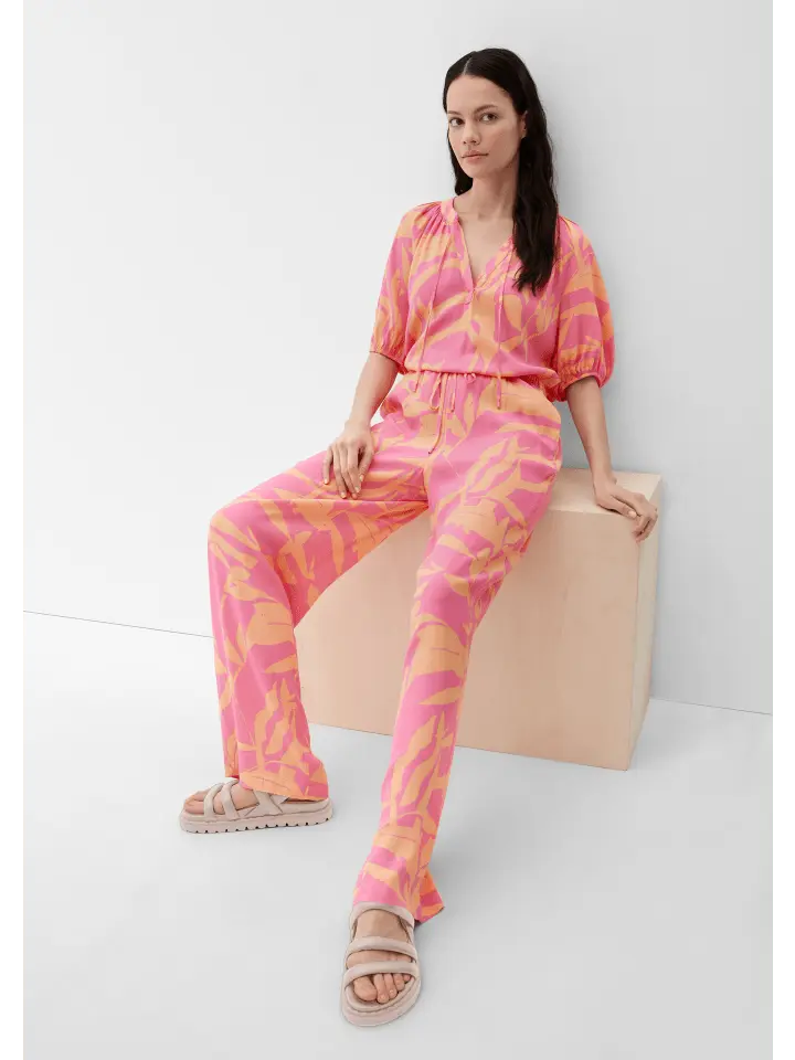 

Тканевые брюки s.Oliver, цвет orange/pink