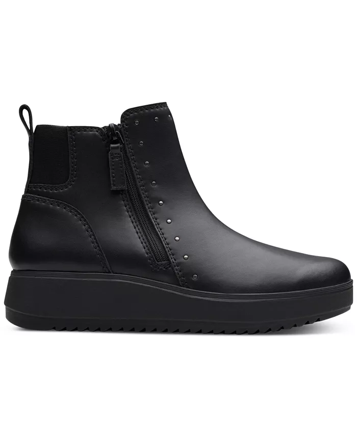 Коллекция женских ботильонов Zylah Willow на танкетке Clarks, черный — фото 2