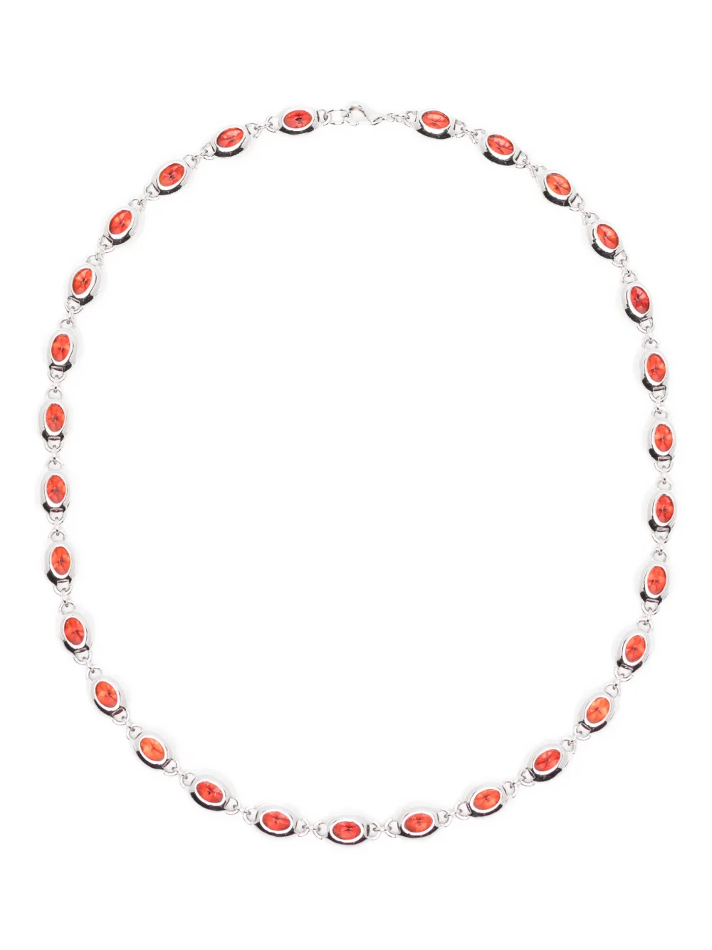 

Ожерелье с овальным камнем Darkai, серебристый