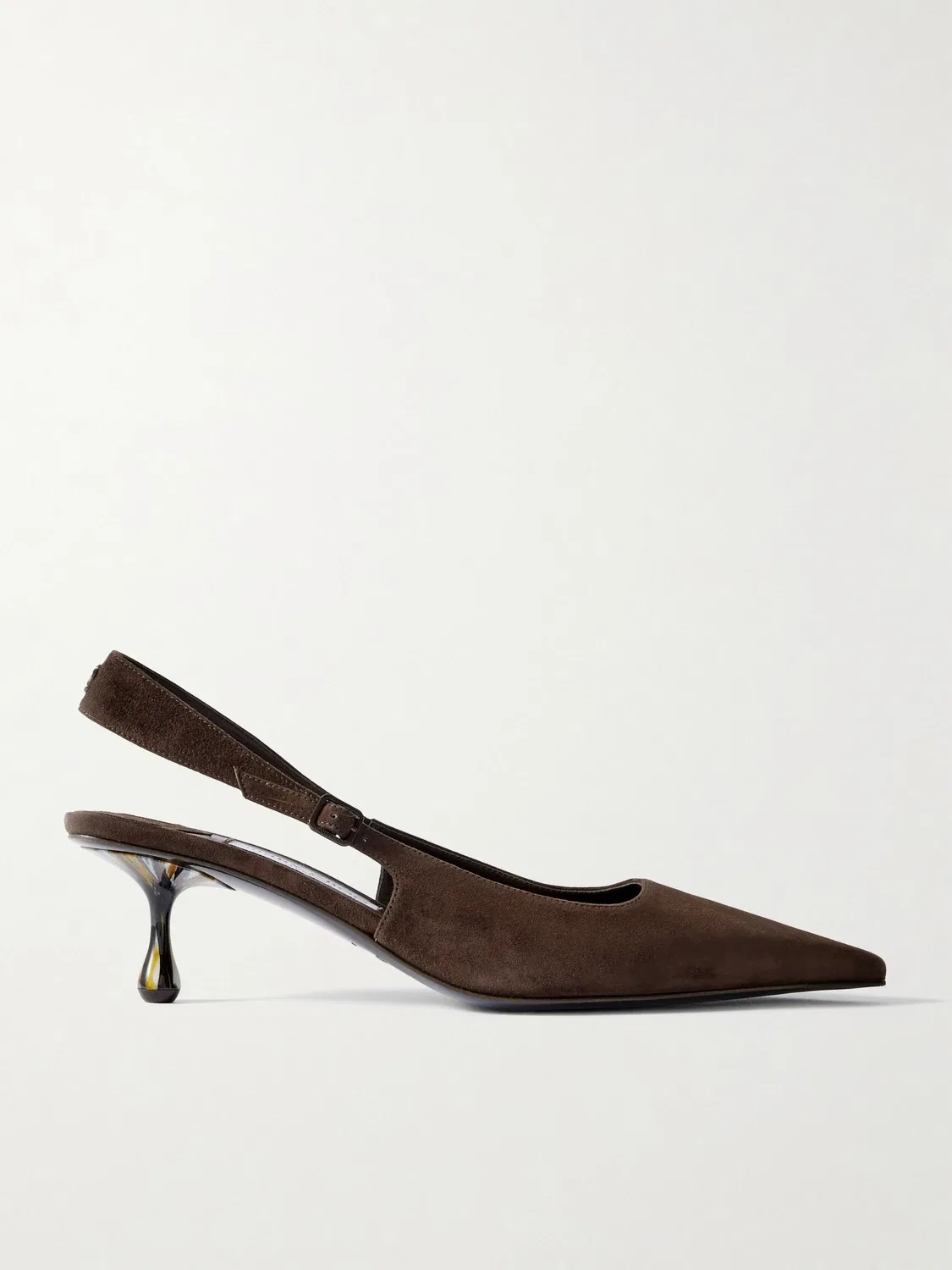 Замшевые туфли-слингбэки Amel 50 JIMMY CHOO, коричневый