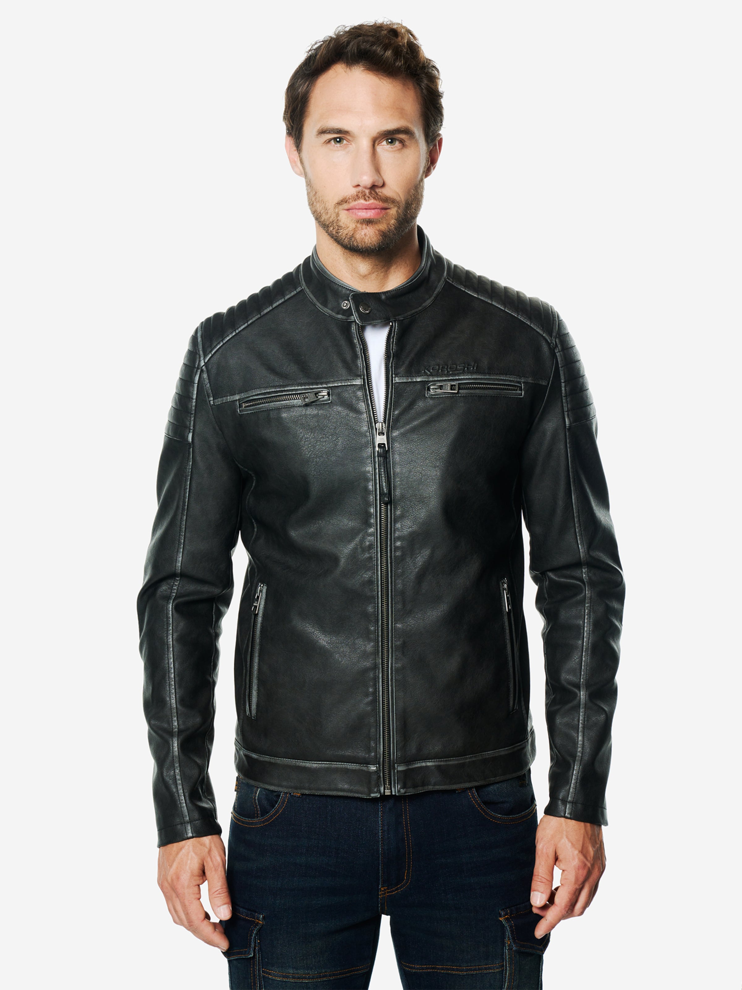 

KOROSHI Куртка для межсезонья в черном цвете