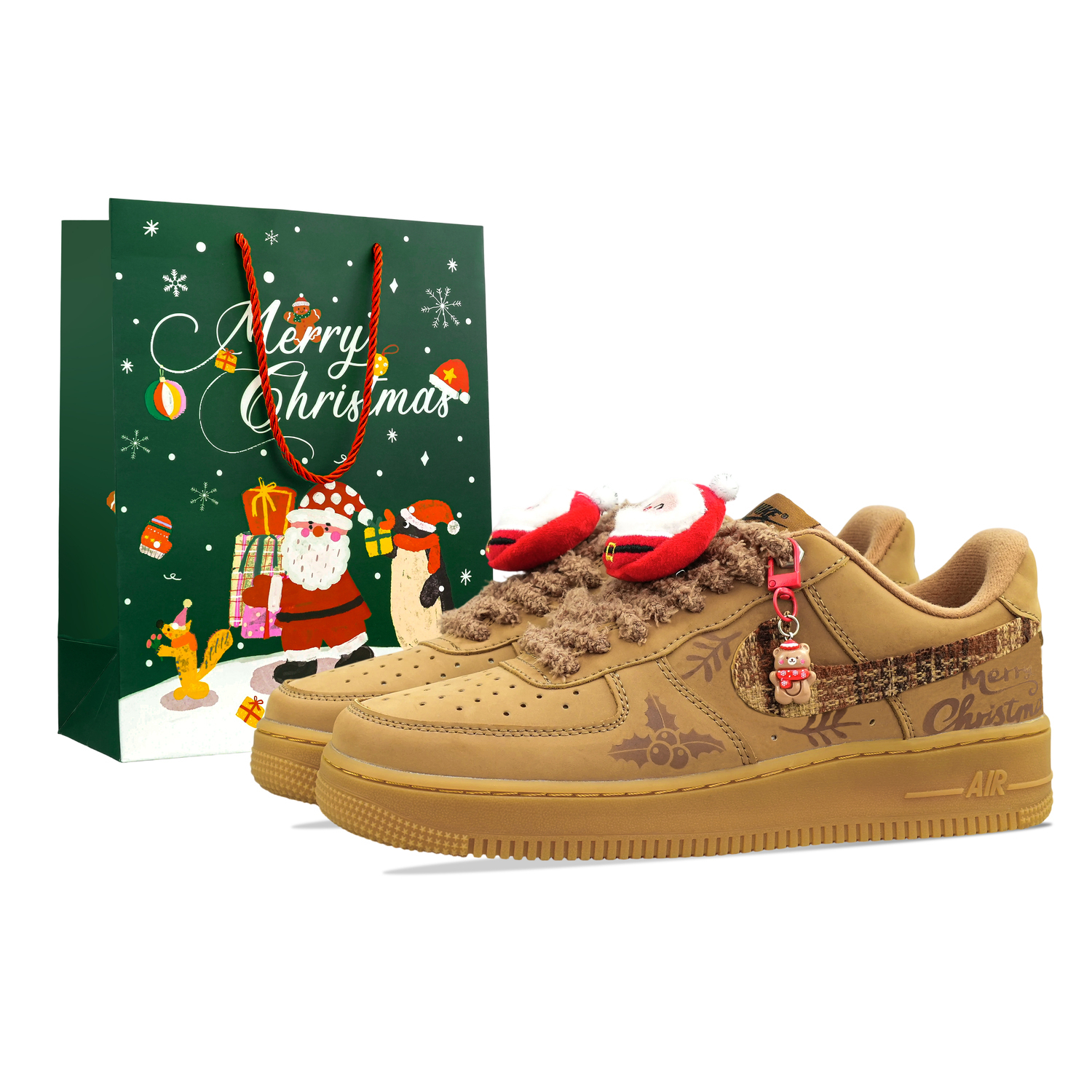 

Nike Термостойкие низкие скейтбордистские кроссовки Air Force 1, унисекс, коричневый