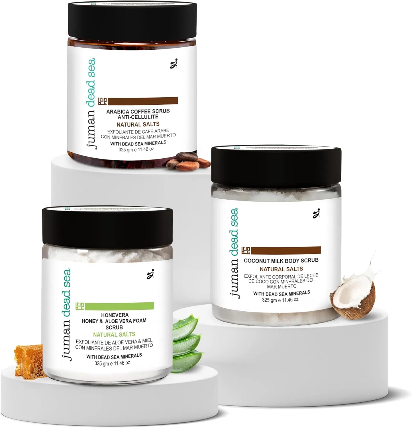 Скраб для тела JUMAN Dead Sea Mineral Nutrition Body Scrub Set, 3 шт