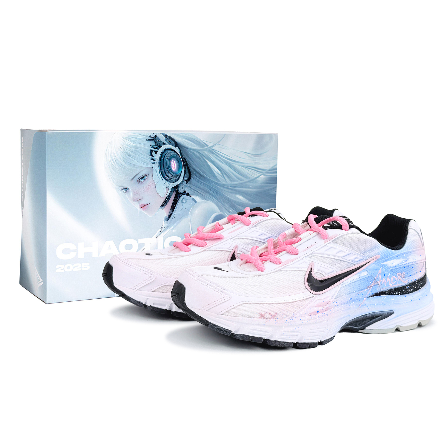 

Nike Дышащие кроссовки Initiator Low Top унисекс розово-голубые, цвет Pink Blue