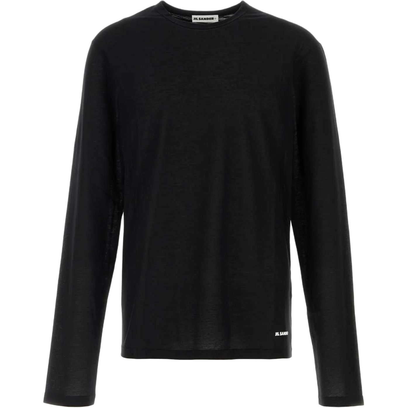 

Футболка с длинным рукавом типа Crewneck JIL SANDER, черный