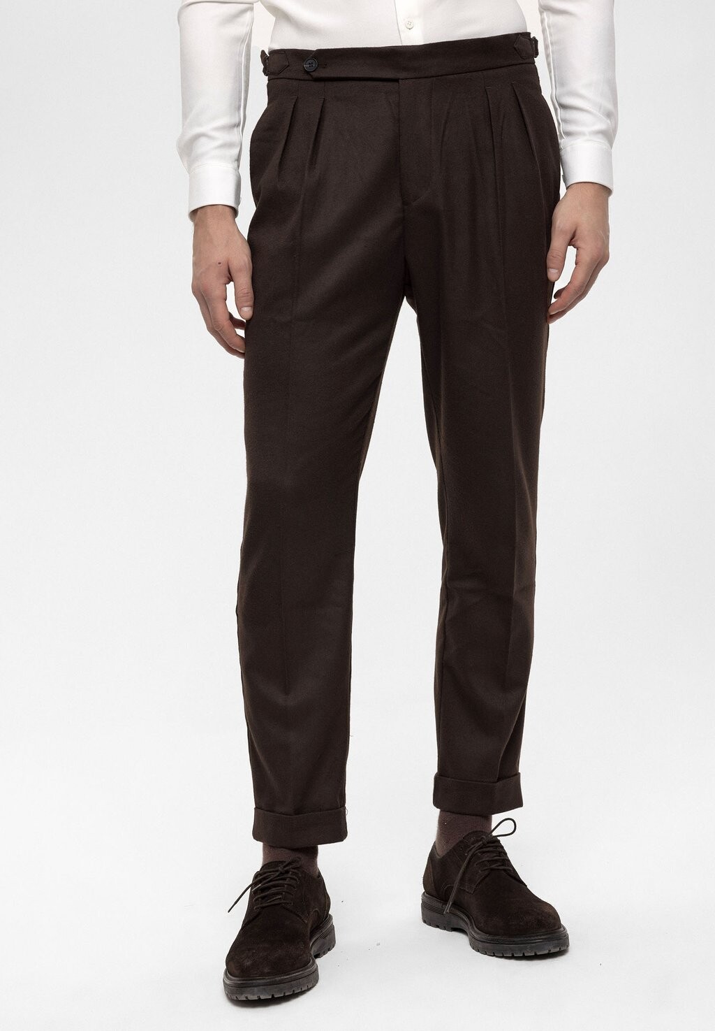 

Брюки High Waist Pleated Antioch, коричневые