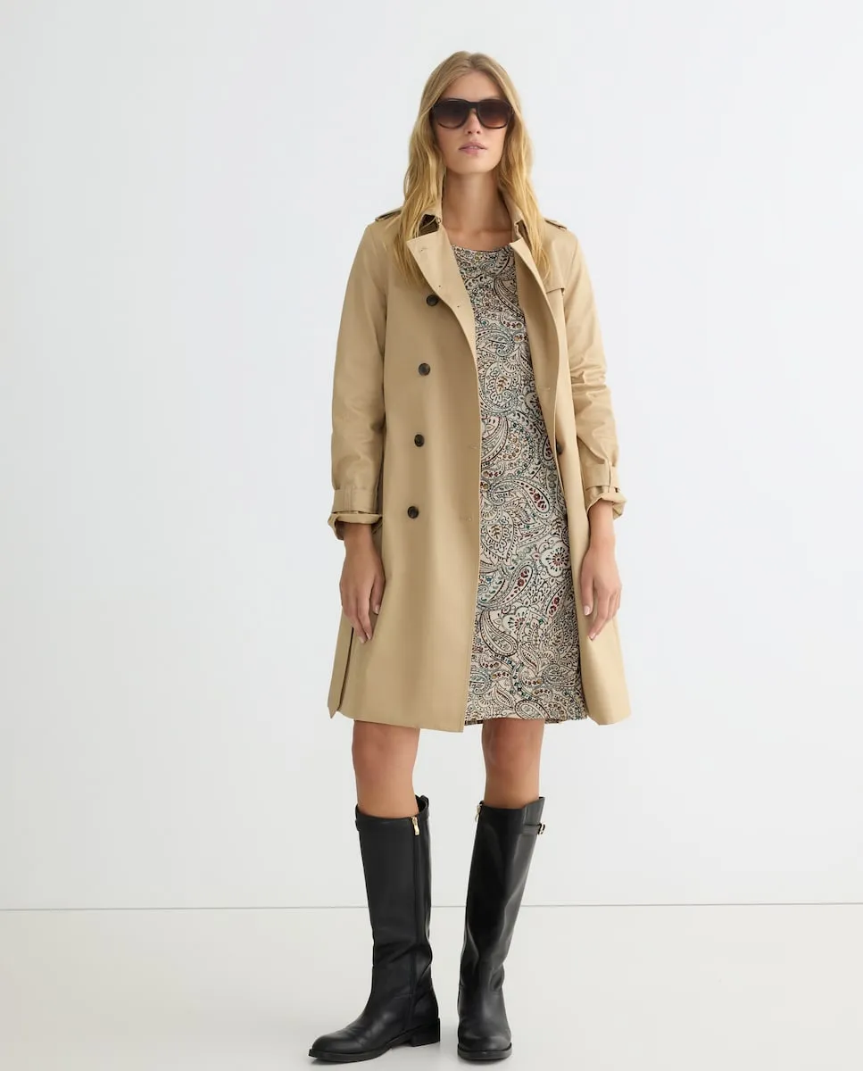 

Платье с 3/4 рукавами с принтом Zermatt, бежевый