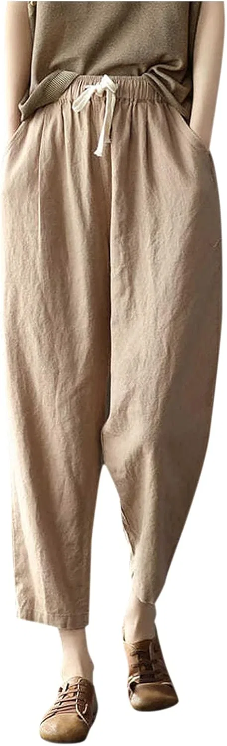 Джинсы прямые, Khaki, Women Jeans Casual Pocket Trousers