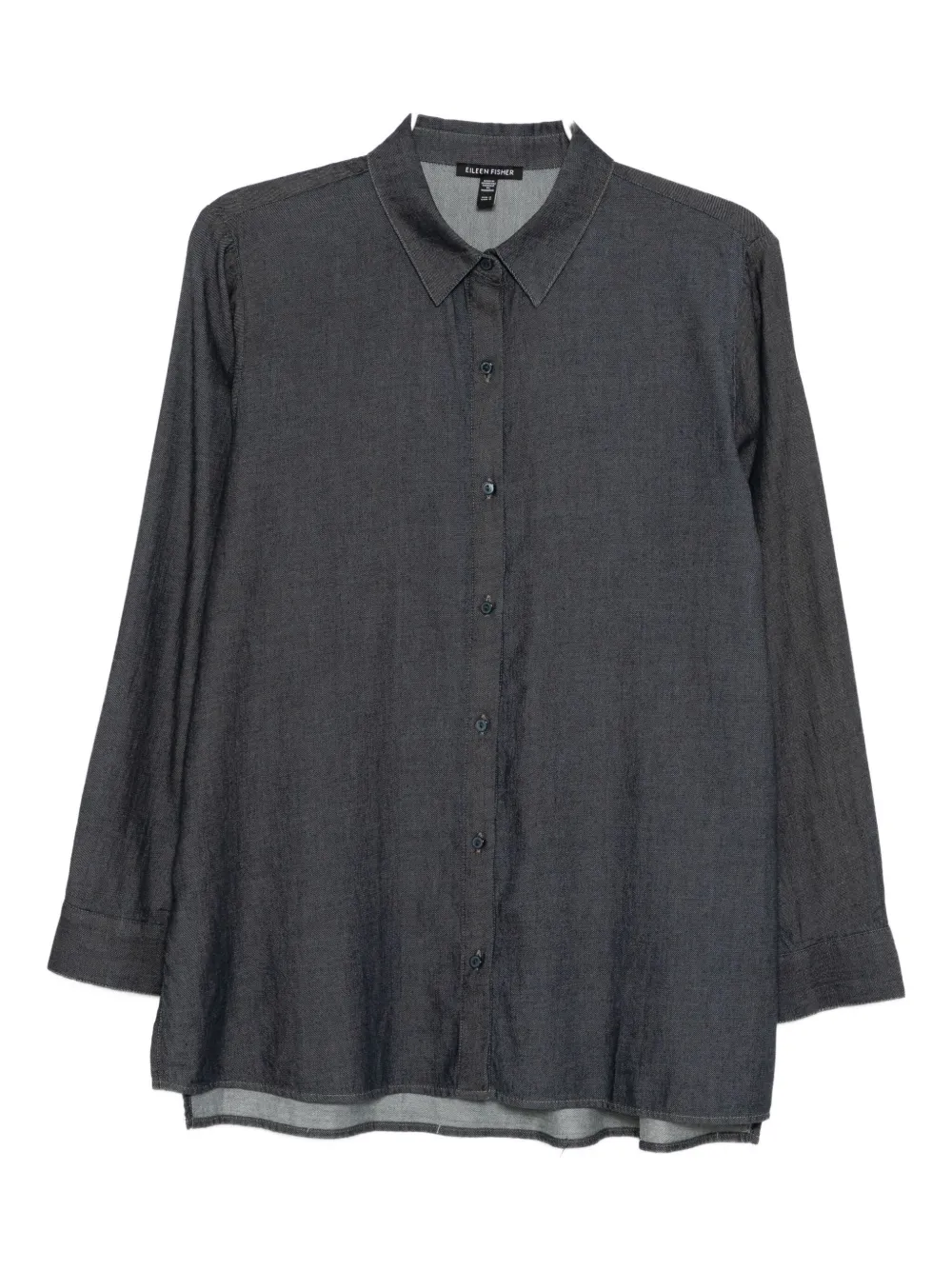 

Рубашка с длинными рукавами из органического хлопка Eileen Fisher, синий