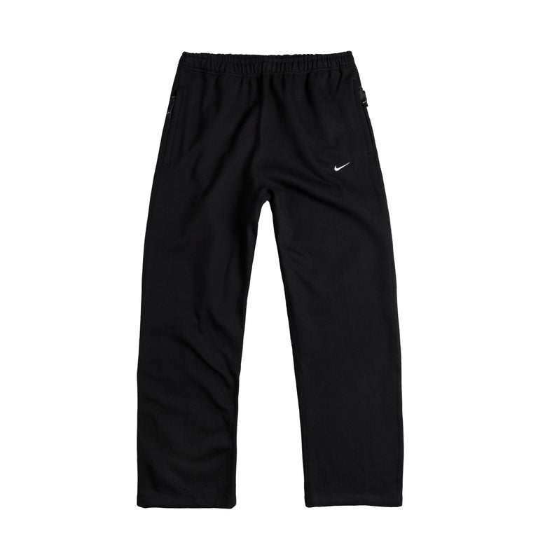 

Брюки solo swoosh open hem fleece pant Nike, черный