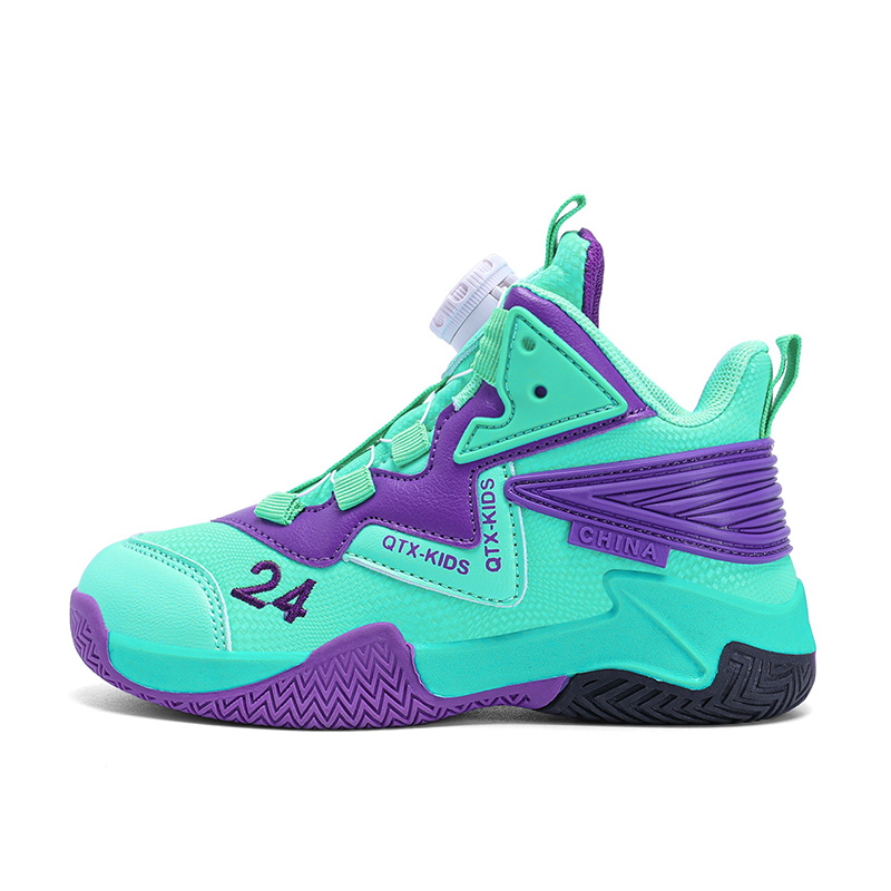 

Детские баскетбольные кроссовки с защитой от скольжения, противоскользящие, водостойкие, с защитой от ударов FIRS Kids, фиолетовый