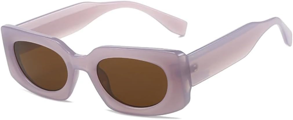 

Солнцезащитные очки для мужчин и женщин - защита UV400 - прозрачные линзы с градиентом цвета "морской океан" для занятий спортом на открытом воздухе и вождения DSVIGF, Jelly Purple Tea