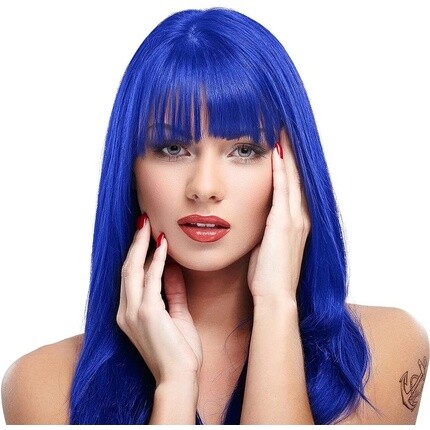 

Классическая кремовая краска для волос Big Pot High Volt Formula Color, синий рокабилли, 8 унций, Manic Panic
