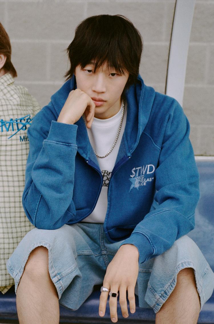 

Толстовка Stwd на молнии Pull And Bear, синий