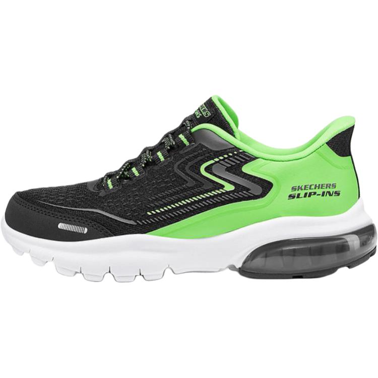 

Skechers Kids Мальчиковские устойчивые к истиранию низкие детские повседневные кроссовки Black Kids'