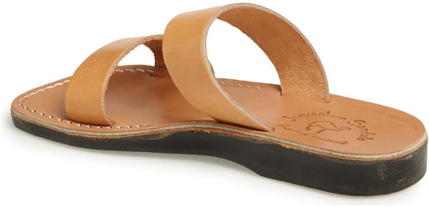 Кожаные мужские сандалии с двойным ремешком Aviv Jerusalem Sandals, Tan — фото 3